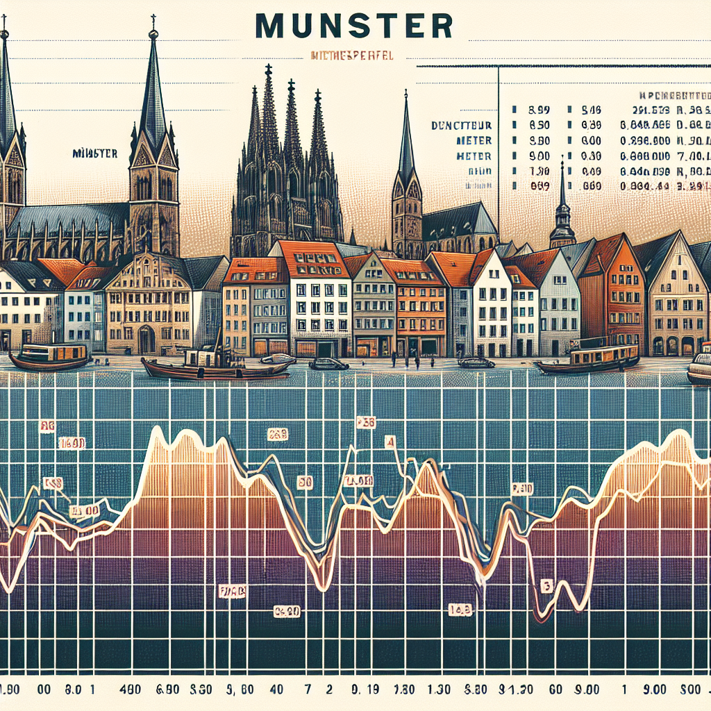 Mietspiegelentwicklung Münster vs. andere Städte